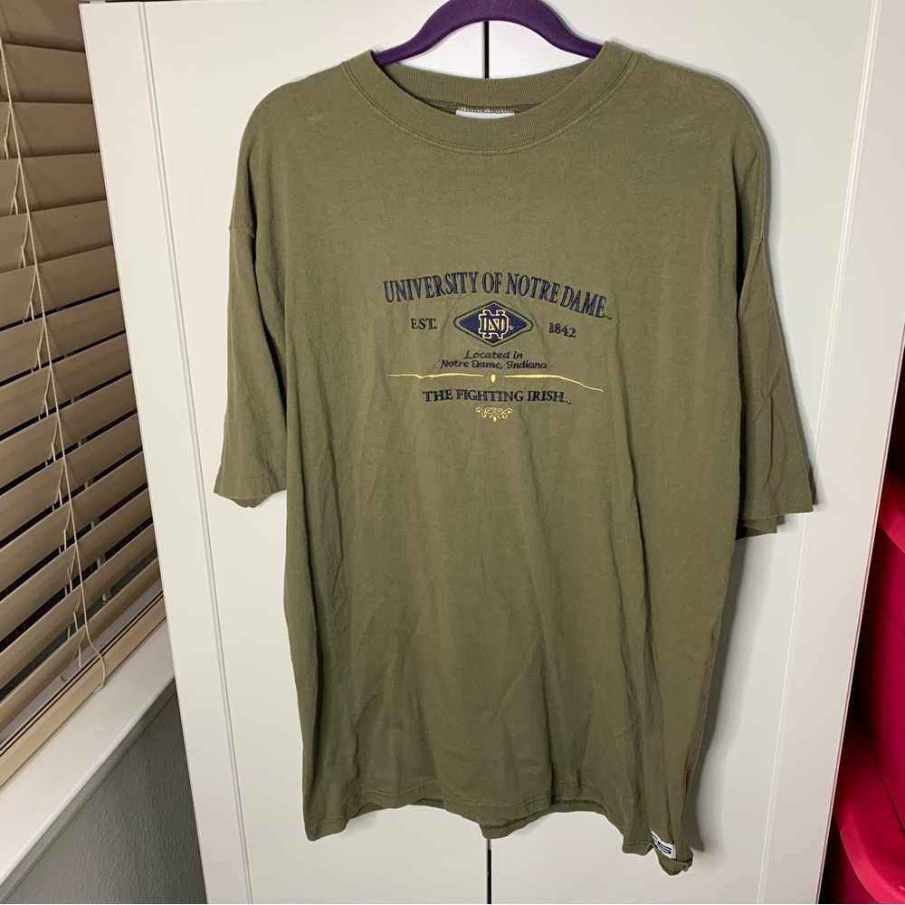 Vintage Crable Sportswear University of Notre Dame Embroidered T-Shirt